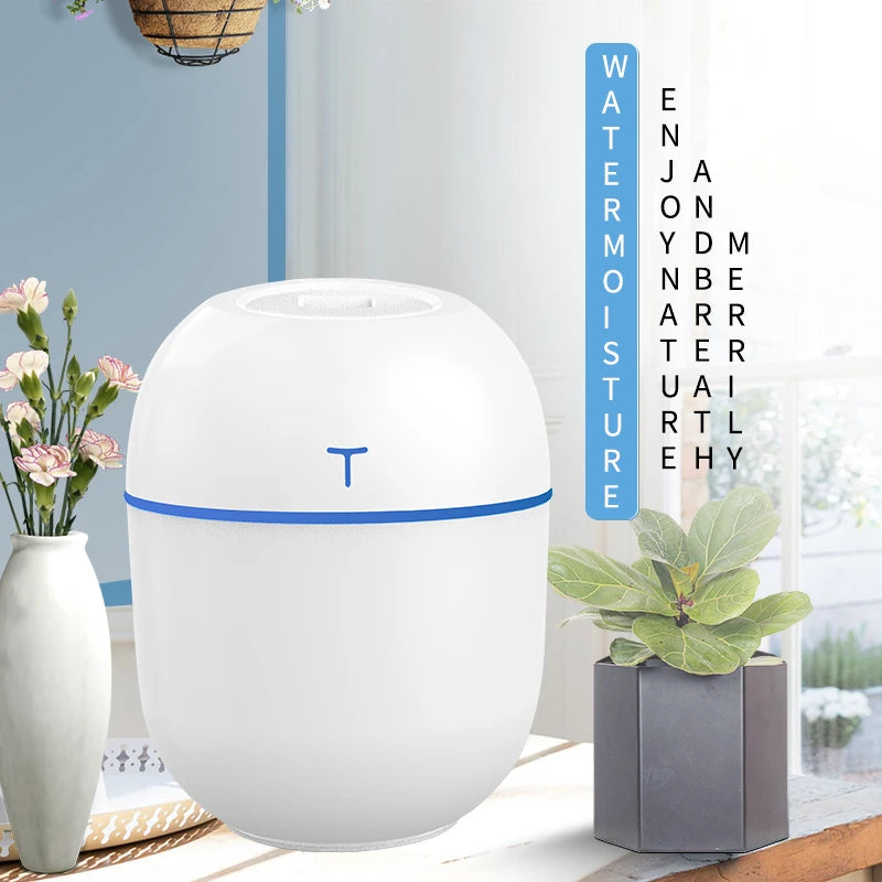 Smart Mini Portable Egg Humidifier 200 ml USB Desktop Indoor Air Atomization Humidifier Household Mute Large Spray Humidifier