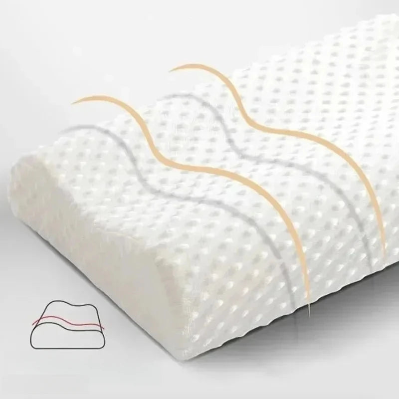 Memory Foam Pillow for Neck Pain Relief - Adjustable Orthopedic Cervical Support Pillow for Side Sleepers, Shoulder & Spine Alig