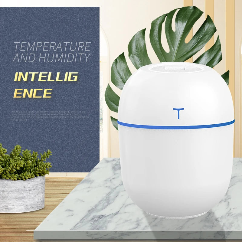 Smart Mini Portable Egg Humidifier 200 ml USB Desktop Indoor Air Atomization Humidifier Household Mute Large Spray Humidifier